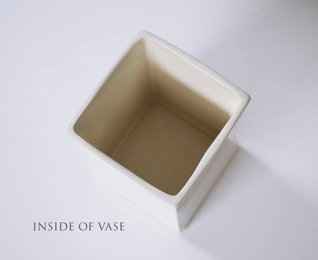 Unique Aunt Gift - READY TO SHIP - Square Vase