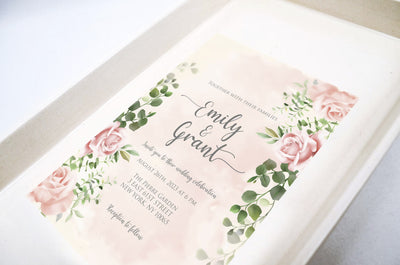 Personalized Wedding Invitation Gift - Rectangular Tray