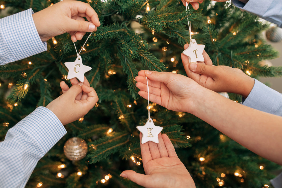 Family of 2 - Customized Star Christmas Ornaments