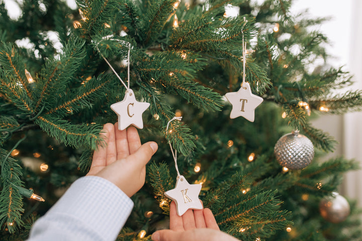 Family of 2 - Customized Star Christmas Ornaments