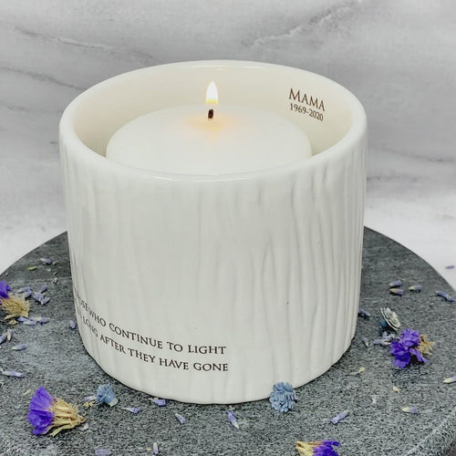 remembrance candle with personalization