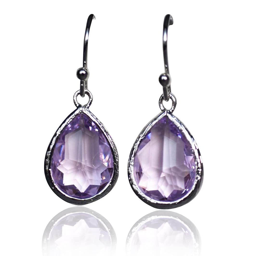 Lilac earrings, February Birthstone Gift, Lilac Birthstone earrings, B ...