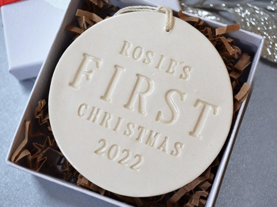 Personalized Baby's First Christmas Ornament