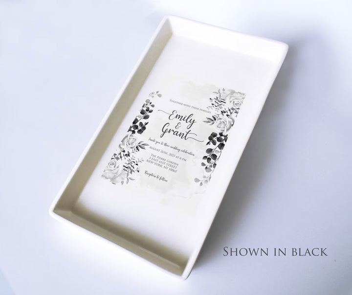 Personalized Wedding Invitation Gift - Rectangular Tray