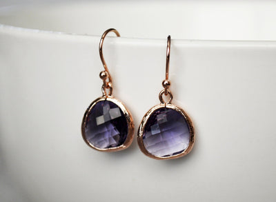 Amethyst Earrings, February Birthstone Gift, February Birthstone Earrings, Amethyst Jewelry Set