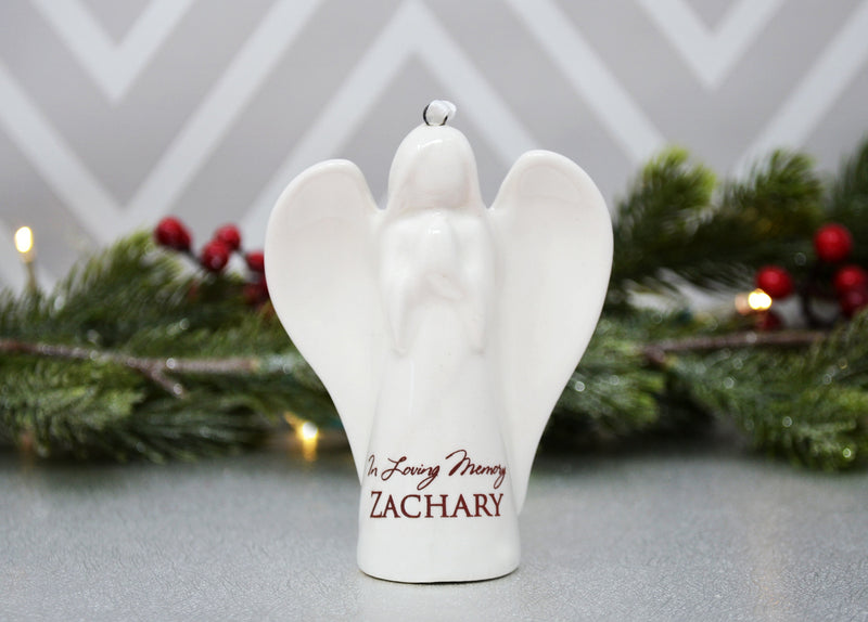 Angel Sympathy Ornament, Sympathy Gift, In Loving Memory, Memorial Gift, Angel Sympathy Gift - Personalized with Name
