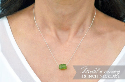 Apatite Necklace, Raw Apatite Stone Layering Necklace, Boho Necklace, Healing Crystal Necklace, Birthday Gift