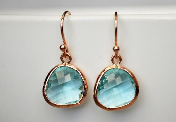 Aquamarine Earrings, March Birthstone Gift, March Birthstone earrings, Aquamarine Jewelry Set