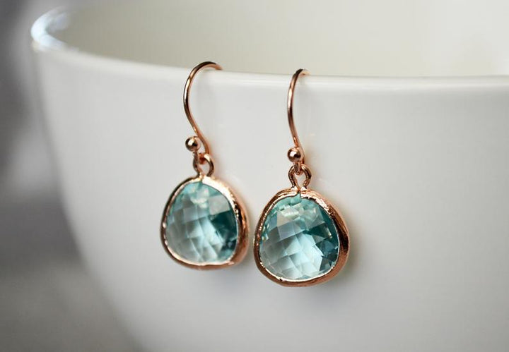 Aquamarine Earrings, March Birthstone Gift, March Birthstone earrings, Aquamarine Jewelry Set