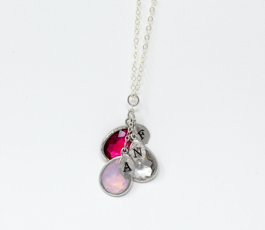 Aunt necklace with birthstones sales