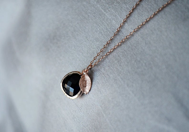 Black Onyx Earrings, Gift for Her, Wife Gift, Onyx Jewelry Set, Black Onyx Jewelry