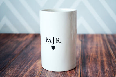 Bridesmaid Gift, Maid of Honor Gift, Matron of Honor Gift, Bridal Party Gift, Monogrammed Bridesmaid Gift - Personalized Vase