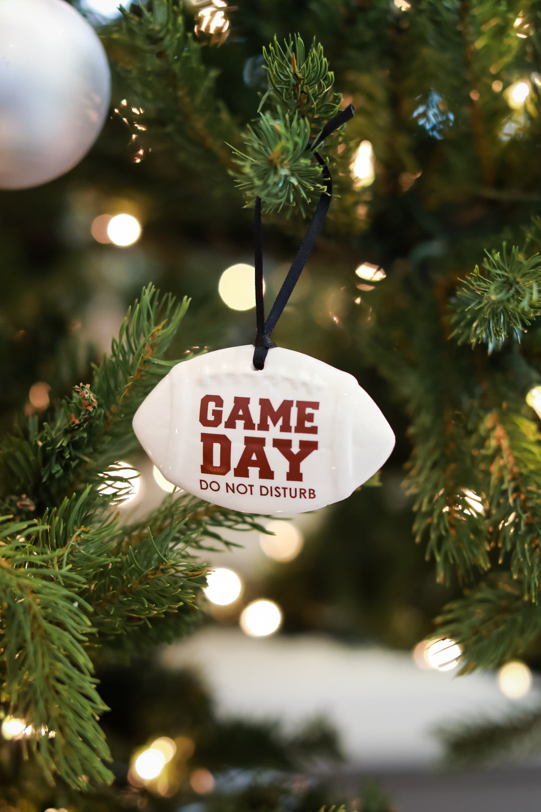 Football Ornament, Game Day Do Not Disturb, Football Lover Gift For Husband, Sports Ornament