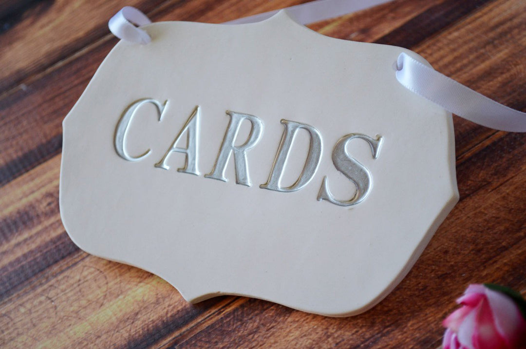 Cards Sign for Wedding Card Box - READY TO SHIP - Available in different colors