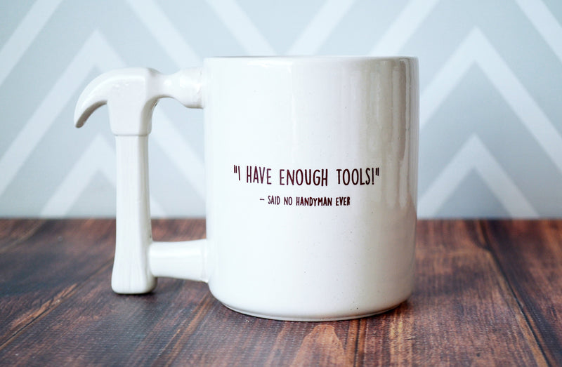 Jumbo Coffee Mug - If Dad Can’t Fix It No One Can - READY TO SHIP - Hammer Mug