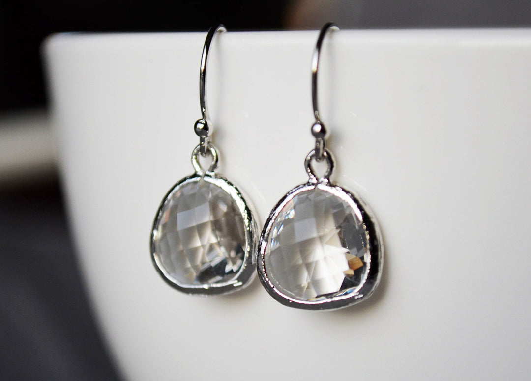 Diamond earrings, April Birthstone Gift, April Birthstone earrings, Diamond Jewelry Set