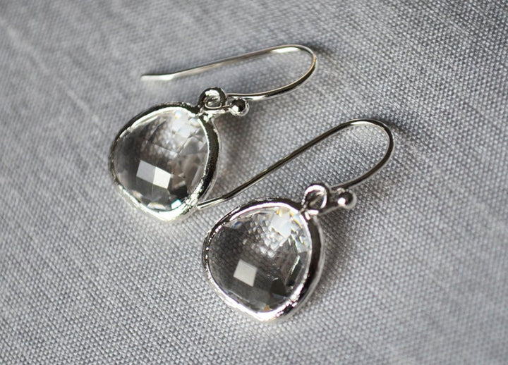 Diamond earrings, April Birthstone Gift, April Birthstone earrings, Diamond Jewelry Set