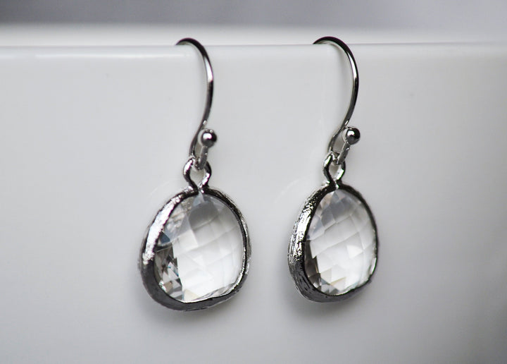 Diamond earrings, April Birthstone Gift, April Birthstone earrings, Diamond Jewelry Set