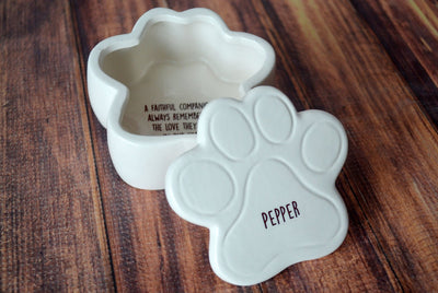 Dog Sympathy Gift, Pet Sympathy Gift, Pet Memorial Gift, Loss of Pet Gift, Personalized Keepsake Box with Name