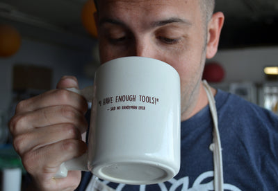Jumbo Coffee Mug - Happy Father’s Day to the Handiest Dad Ever - READY TO SHIP - Hammer Mug