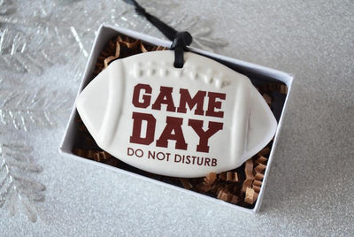 Football Ornament, Game Day Do Not Disturb, Football Lover Gift For Husband, Sports Ornament