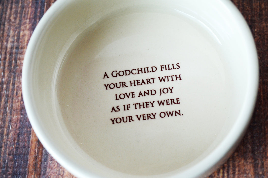 Godchild Gift, Goddaughter Gift, Godson Gift, Gift for Godchild - READY TO SHIP - Round Keepsake Box