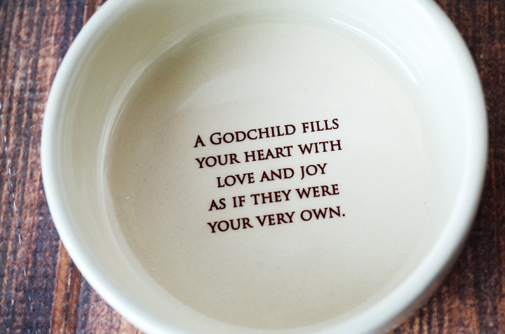 Godchild Gift, Goddaughter Gift, Godson Gift, Gift for Godchild - READY TO SHIP - Round Keepsake Box