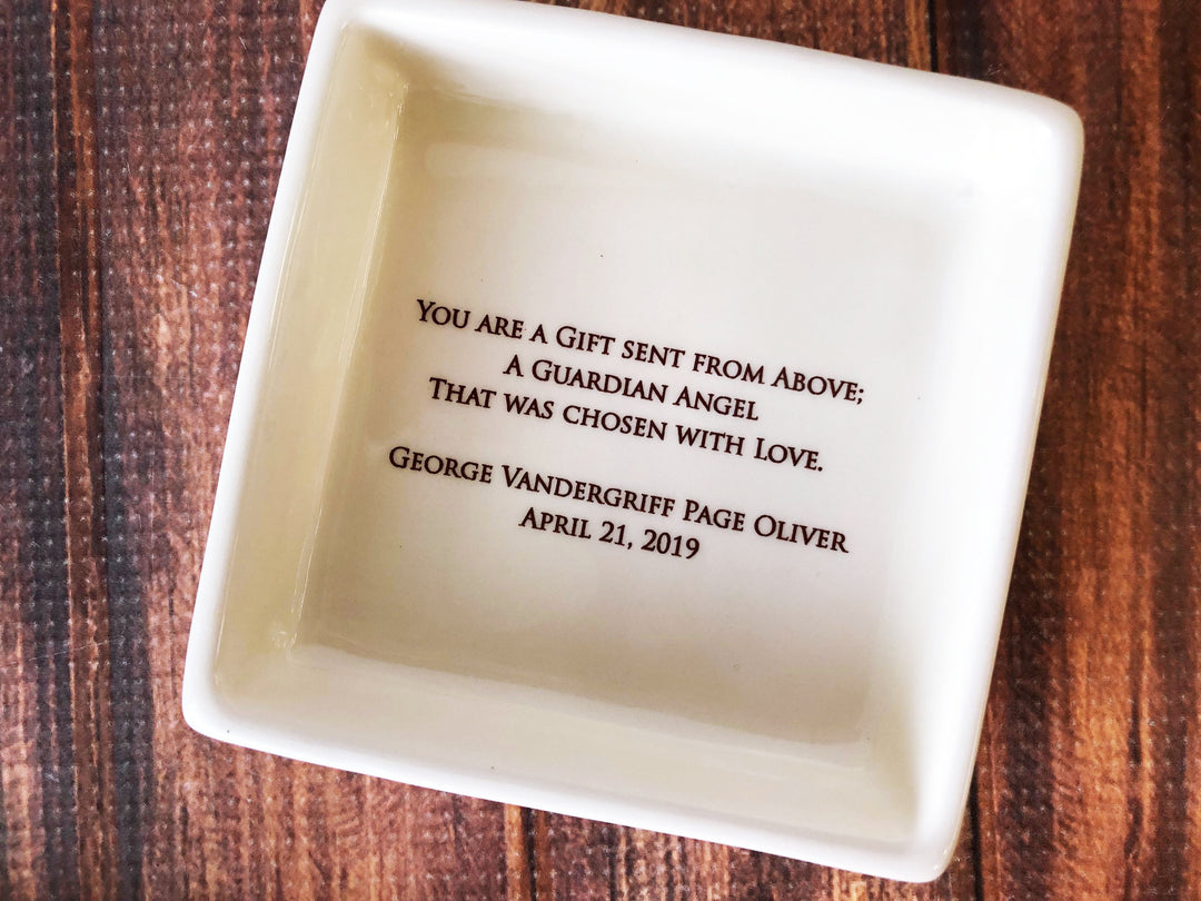 Godparent Gift for Baptism, Godparent Present, Godparent Gift Idea, Godmother Gift , Godmother Present, Godparent gift - Square Keepsake Box