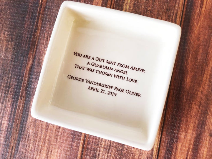 Godparent Gift for Baptism, Godparent Present, Godparent Gift Idea, Godmother Gift , Godmother Present, Godparent gift - Square Keepsake Box