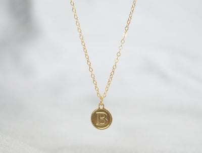 Gold Letter Pendant Necklace, Initial Necklace, Personalized Layering Necklace, Graduation Gift, Bridesmaid Gift, Friend Gift, Mom Gift