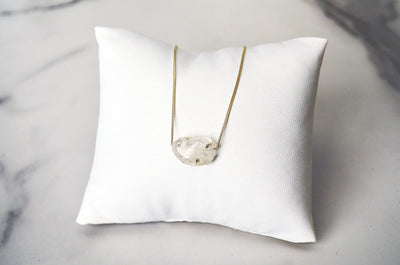 Herkimer Diamond Necklace, April Birthstone Necklace, Raw Herkimer Diamond Layering Necklace, Boho Necklace, Healing Crystal, Birthday Gift