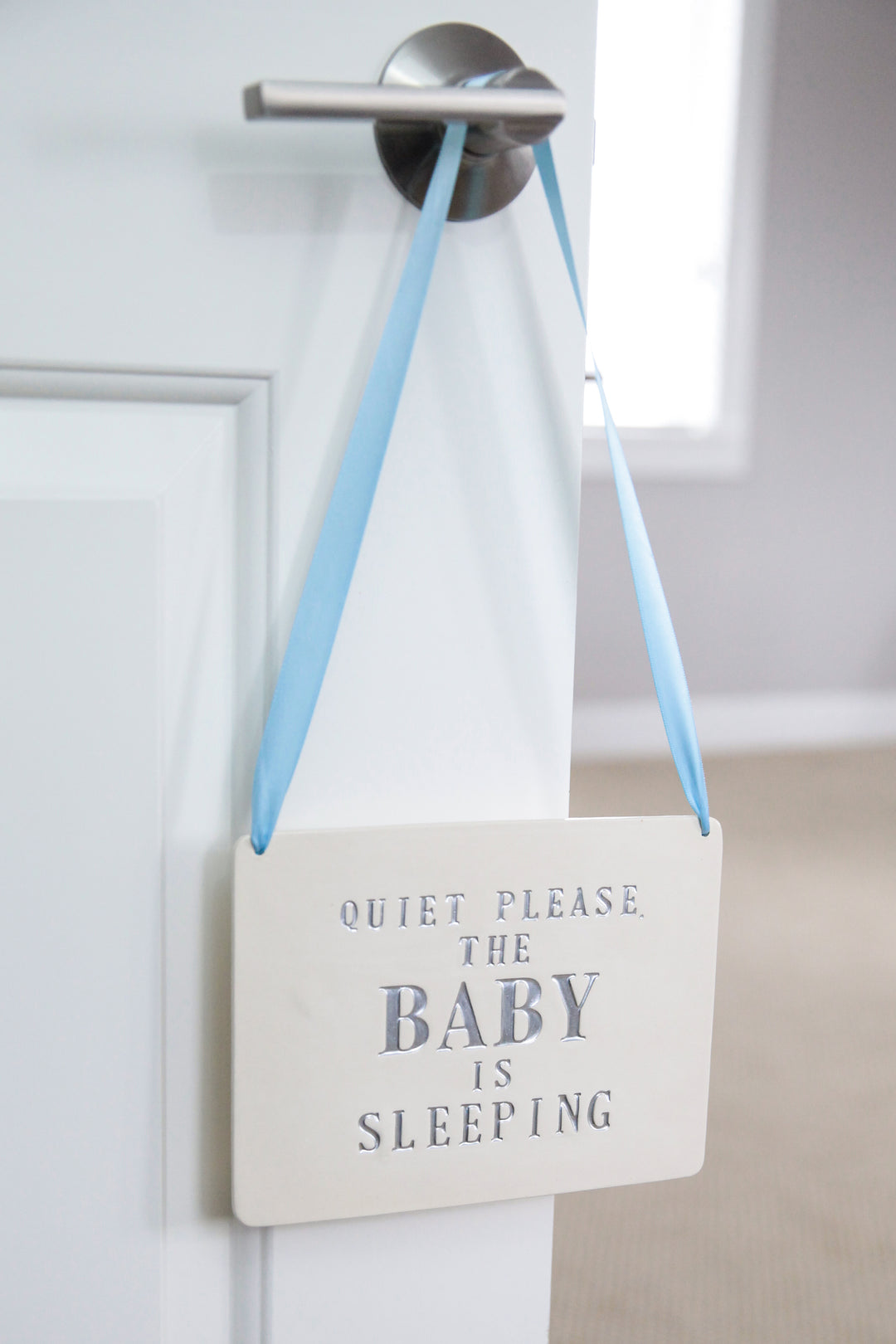 Quite Please, The Baby is Sleeping Sign | Handmade Ceramic Sign - New Baby Gift, Newborn Gift or Baby Shower Gift