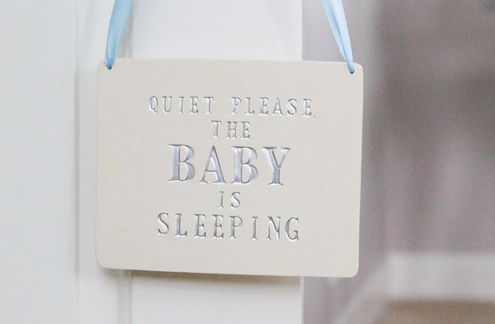 Quite Please, The Baby is Sleeping Sign | Handmade Ceramic Sign - New Baby Gift, Newborn Gift or Baby Shower Gift