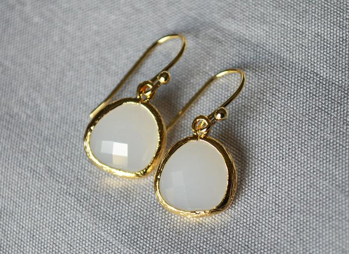 Moonstone Earrings, June Birthstone Gift, June Birthstone earrings, Bridesmaid earrings, June Birthday Gift for Her, Moonstone Jewelry