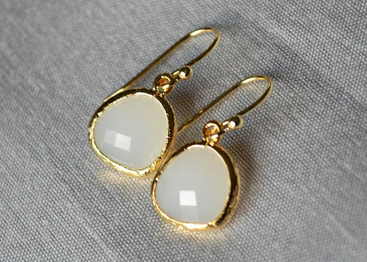 Moonstone Earrings, June Birthstone Gift, June Birthstone earrings, Bridesmaid earrings, June Birthday Gift for Her, Moonstone Jewelry