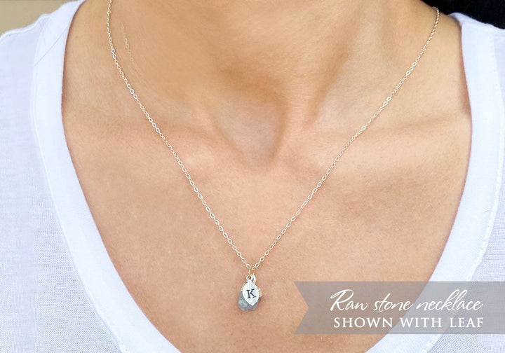 Natural Moonstone Birthstone Necklace, June Birthstone Necklace, Bridesmaid Gift, Layering Necklace. Dainty Raw Gemstone Necklace