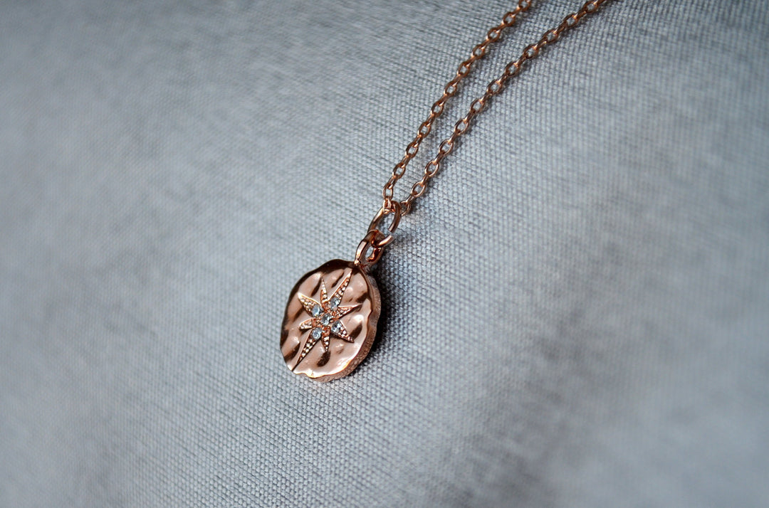 North Star Necklace, North Star Pendant, Starburst necklace, Goodbye Gift, New Job Gift, Moving Gift, Friend Gift, Gift for Her
