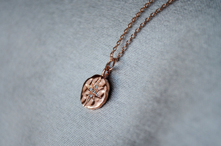 North Star Necklace, North Star Pendant, Starburst necklace, Goodbye Gift, New Job Gift, Moving Gift, Friend Gift, Gift for Her