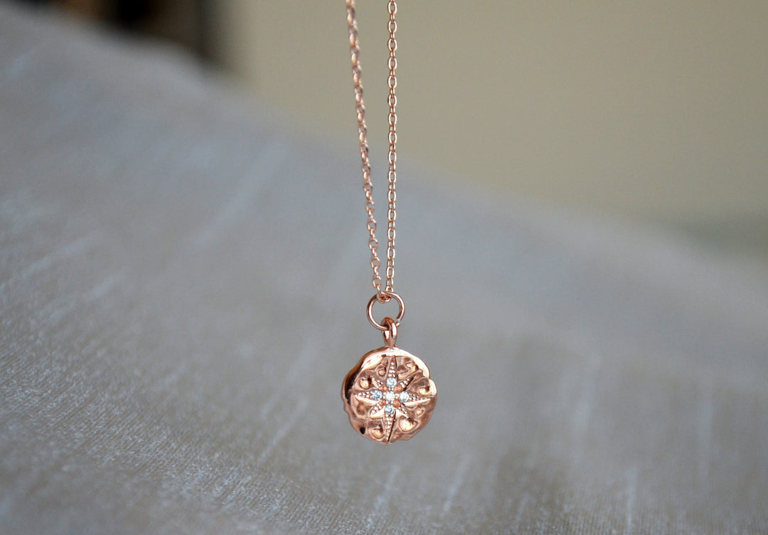 North Star Necklace, North Star Pendant, Starburst necklace, Goodbye Gift, New Job Gift, Moving Gift, Friend Gift, Gift for Her