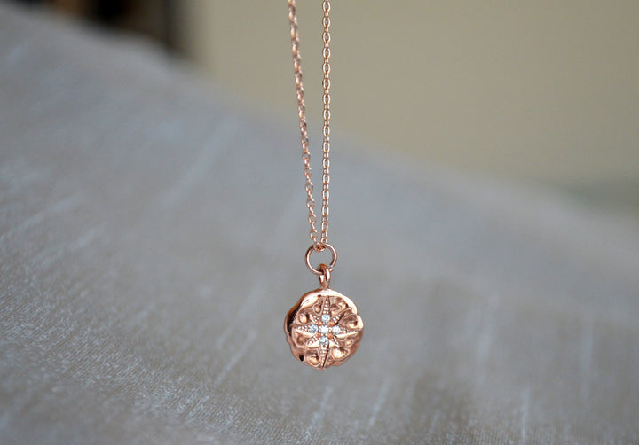 North Star Necklace, North Star Pendant, Starburst necklace, Goodbye Gift, New Job Gift, Moving Gift, Friend Gift, Gift for Her