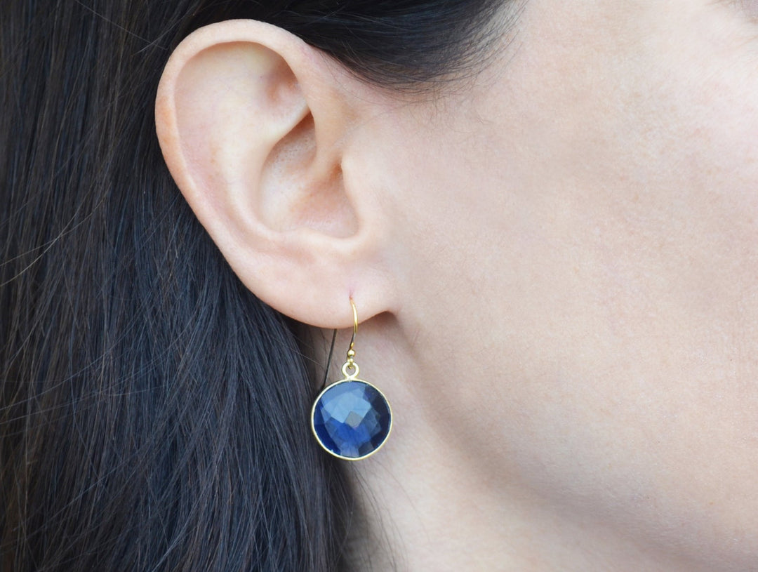 Opalite Earrings, October Birthstone Earrings, Mother's Day Gift,  Round Birthstone, Sterling Silver or 14K Gold Fill, Opal Jewelry, Bridesmaid Gift
