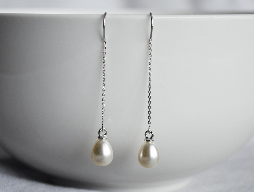 Pearl Earrings, June Birthstone Gift, June Birthstone Earrings, Bridesmaid Earrings, Pearl Drop Earrings
