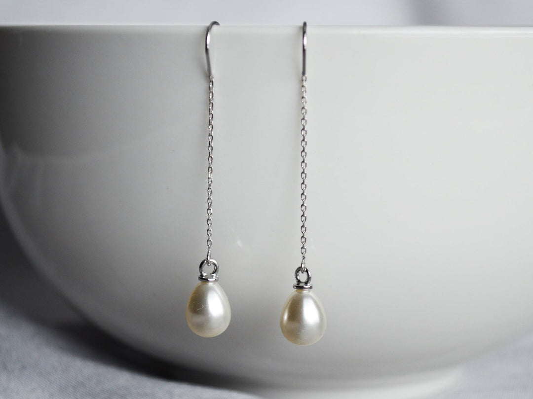 Pearl Earrings, June Birthstone Gift, June Birthstone Earrings, Bridesmaid Earrings, Pearl Drop Earrings