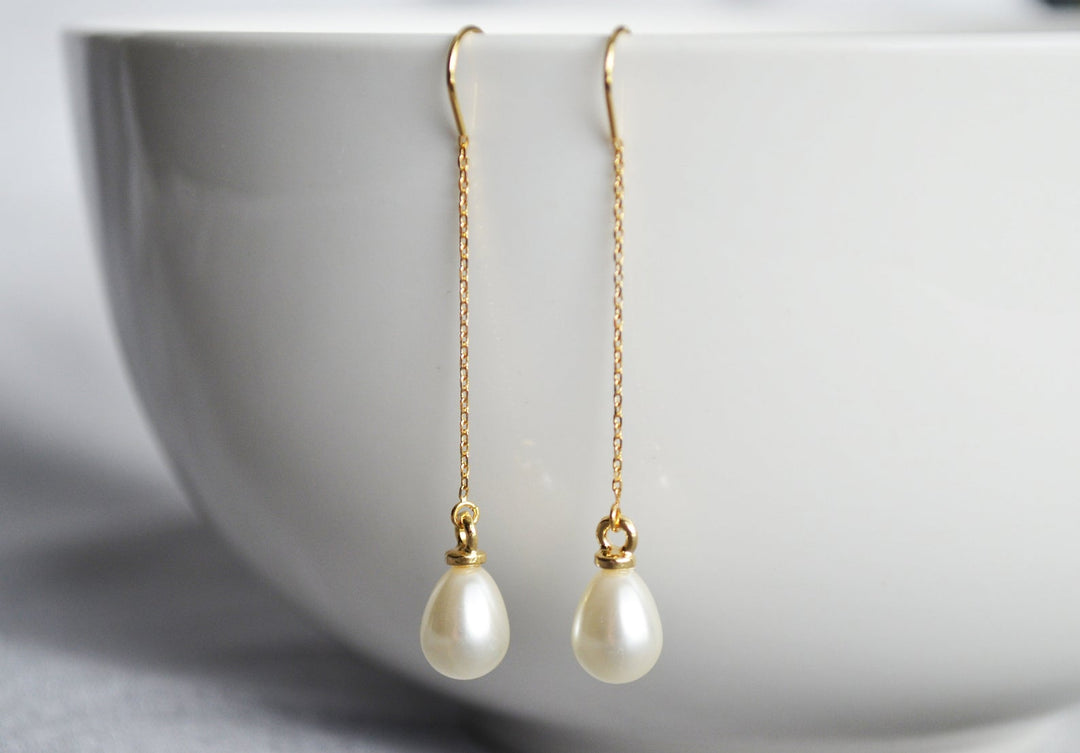 Pearl Earrings, June Birthstone Gift, June Birthstone Earrings, Bridesmaid Earrings, Pearl Drop Earrings