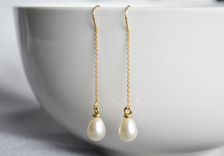 Pearl Earrings, June Birthstone Gift, June Birthstone Earrings, Bridesmaid Earrings, Pearl Drop Earrings