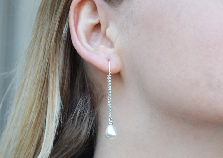 Pearl Earrings, June Birthstone Gift, June Birthstone Earrings, Bridesmaid Earrings, Pearl Drop Earrings