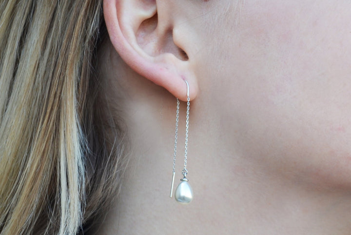 Pearl Earrings, June Birthstone Gift, June Birthstone Earrings, Bridesmaid Earrings, Pearl Drop Earrings