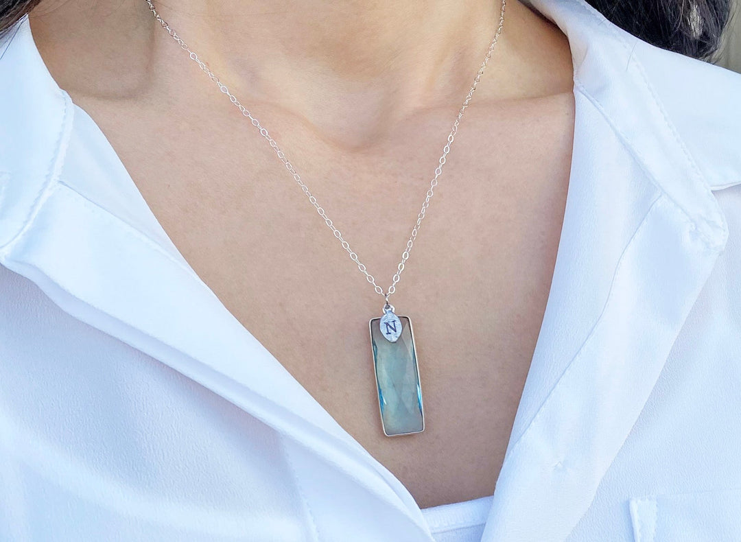 Peridot Necklace, August Birthstone Necklace, Sterling Silver or 18K Gold, Personalized Necklace, Bridesmaid Gift, Mom Necklace