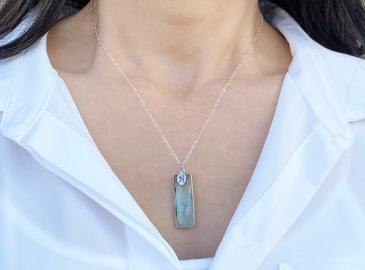 Peridot Necklace, August Birthstone Necklace, Sterling Silver or 18K Gold, Personalized Necklace, Bridesmaid Gift, Mom Necklace