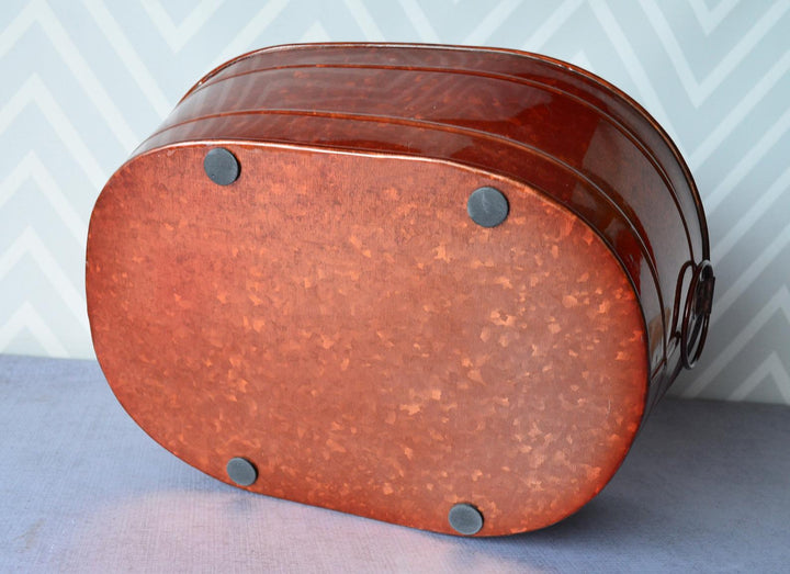 Personalized Copper Wine Bucket, Champagne Bucket, Anniversary Gift, Wedding Gift, Beverage Tub with last name and year